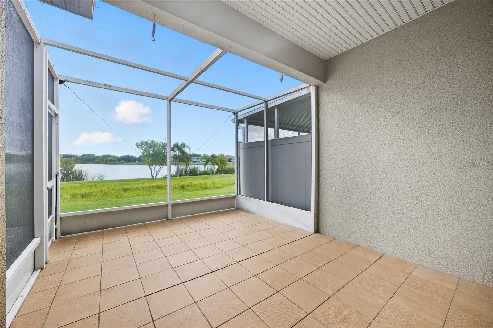 Screened patio