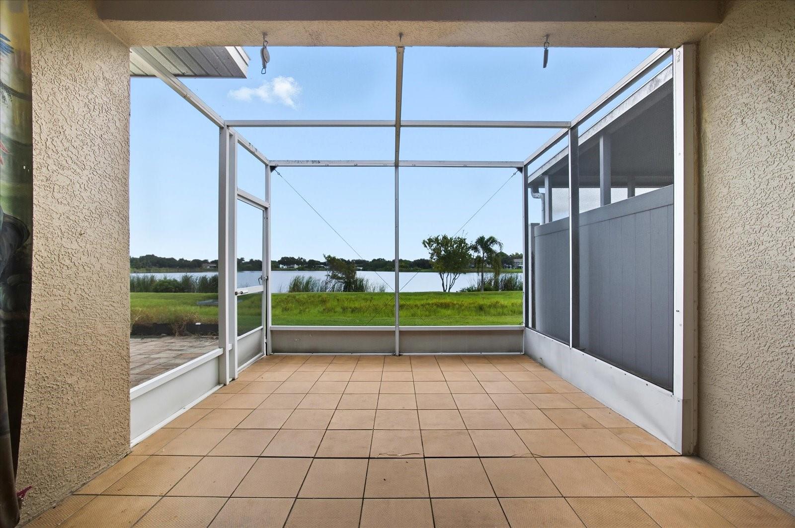 Screened patio