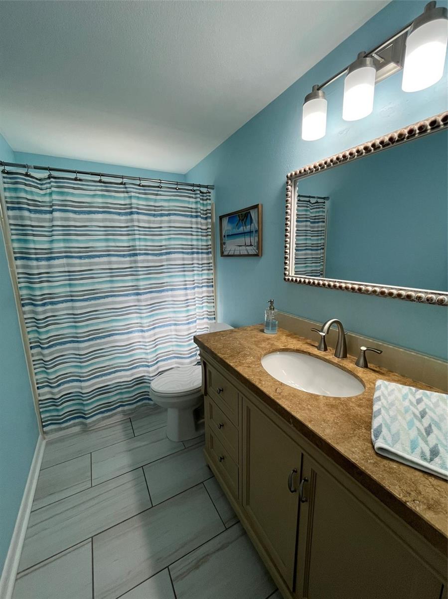 Updated bathroom.