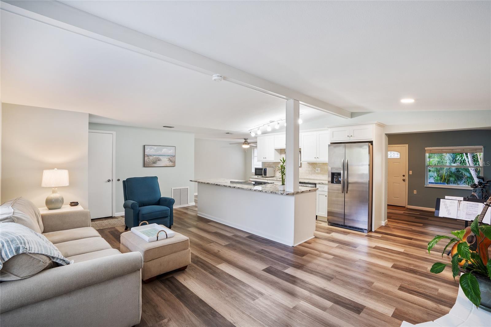 Open floor plan.