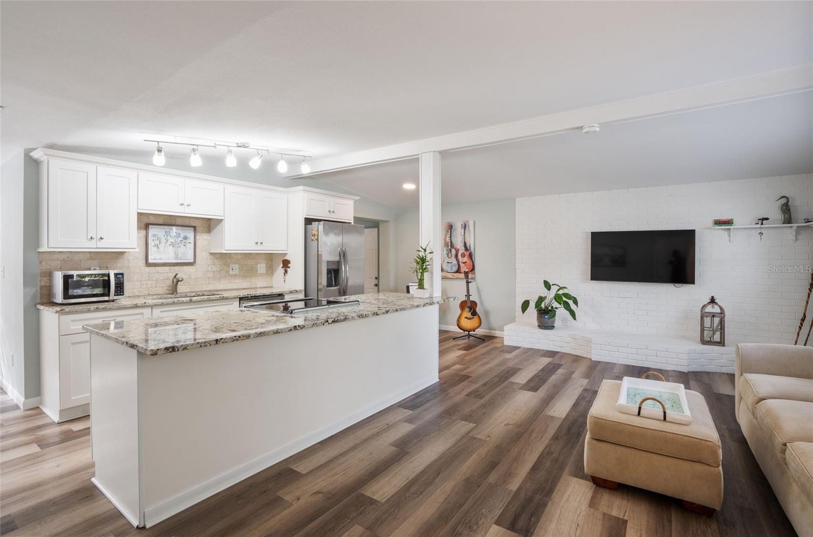 Spacious and bright.