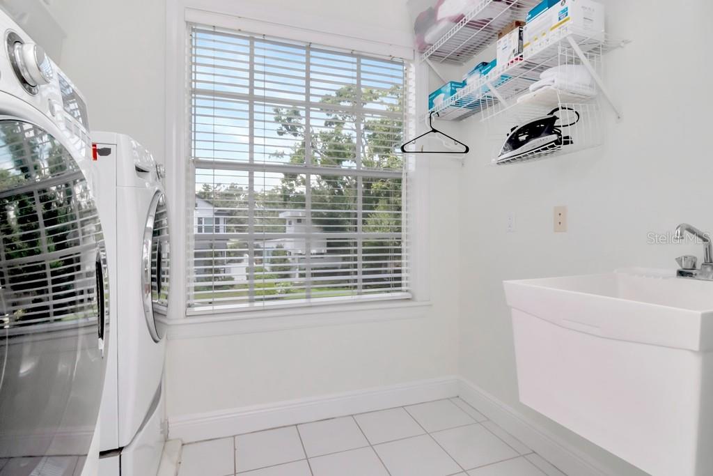 Upstairs Laundry with Wash Sink