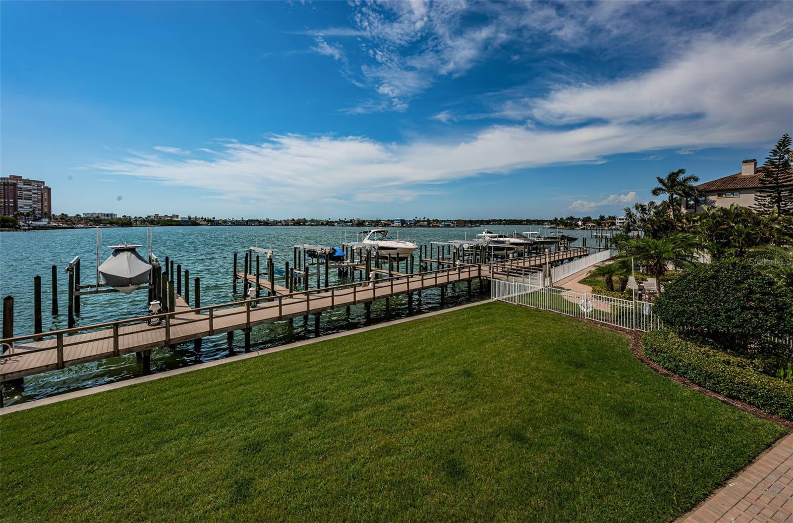 . Actual View From Residence 202 Balcony.. The Large 45 Foot Long Balcony Fronts The Entire Condo. Balcony Access From Master Bedroom Suite & the Living Area .