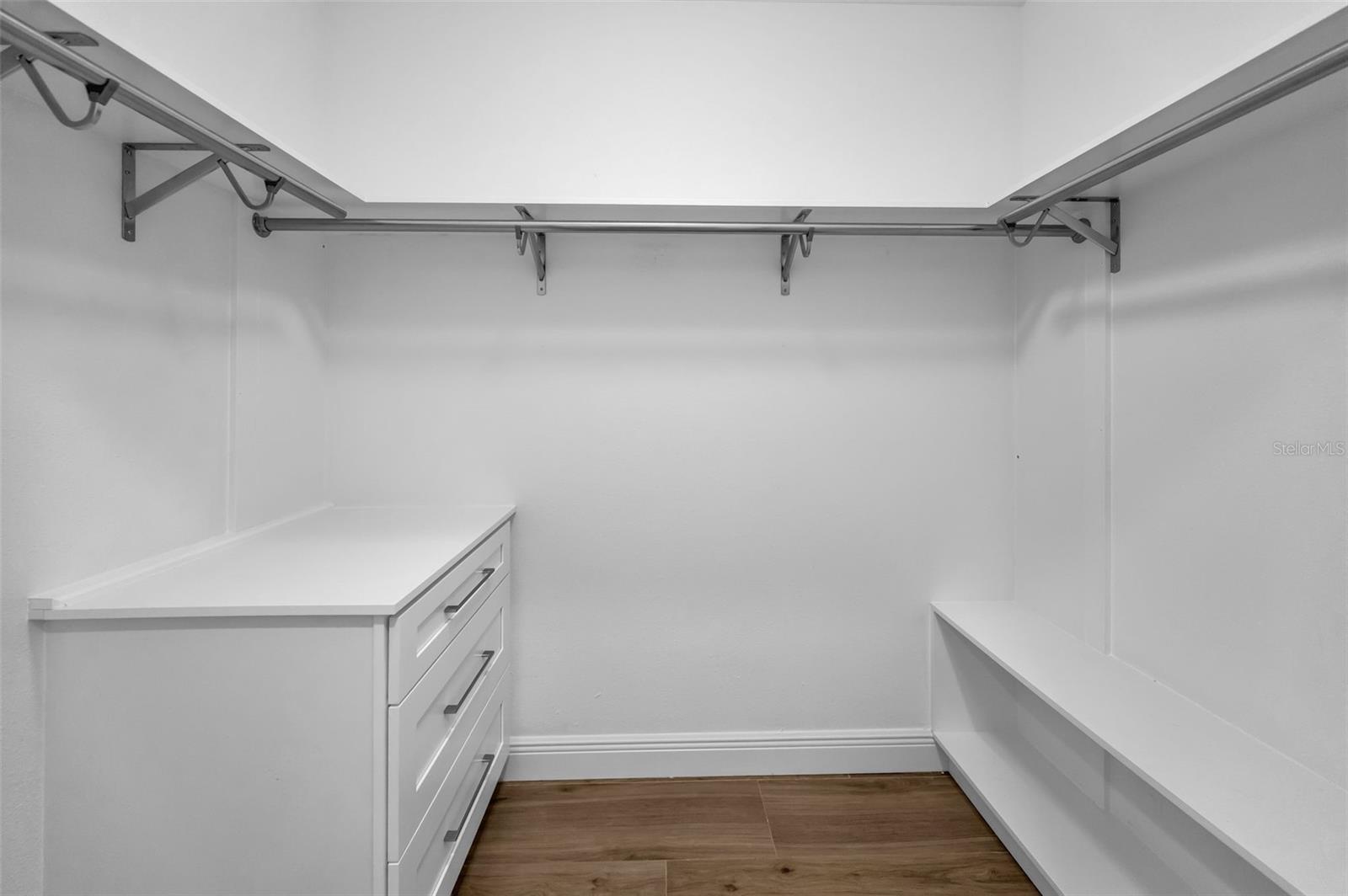 .. One of Two - Walk In Closets in The Master Bedroom Suite. 4.6 X 8
