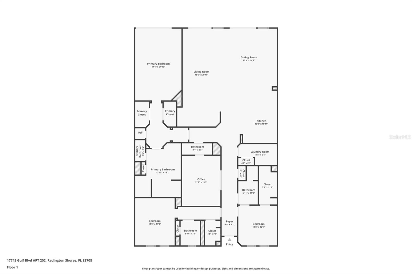 .. Residence # 202 Floorplan Layout.. Designers Just Love This Floorplan at Redington Yacht & Tennis Club. Perfect For a Full Time Residence or a Large Family Beach Vacation Home.. Completely Remodeled With a 2025 Modern Design.