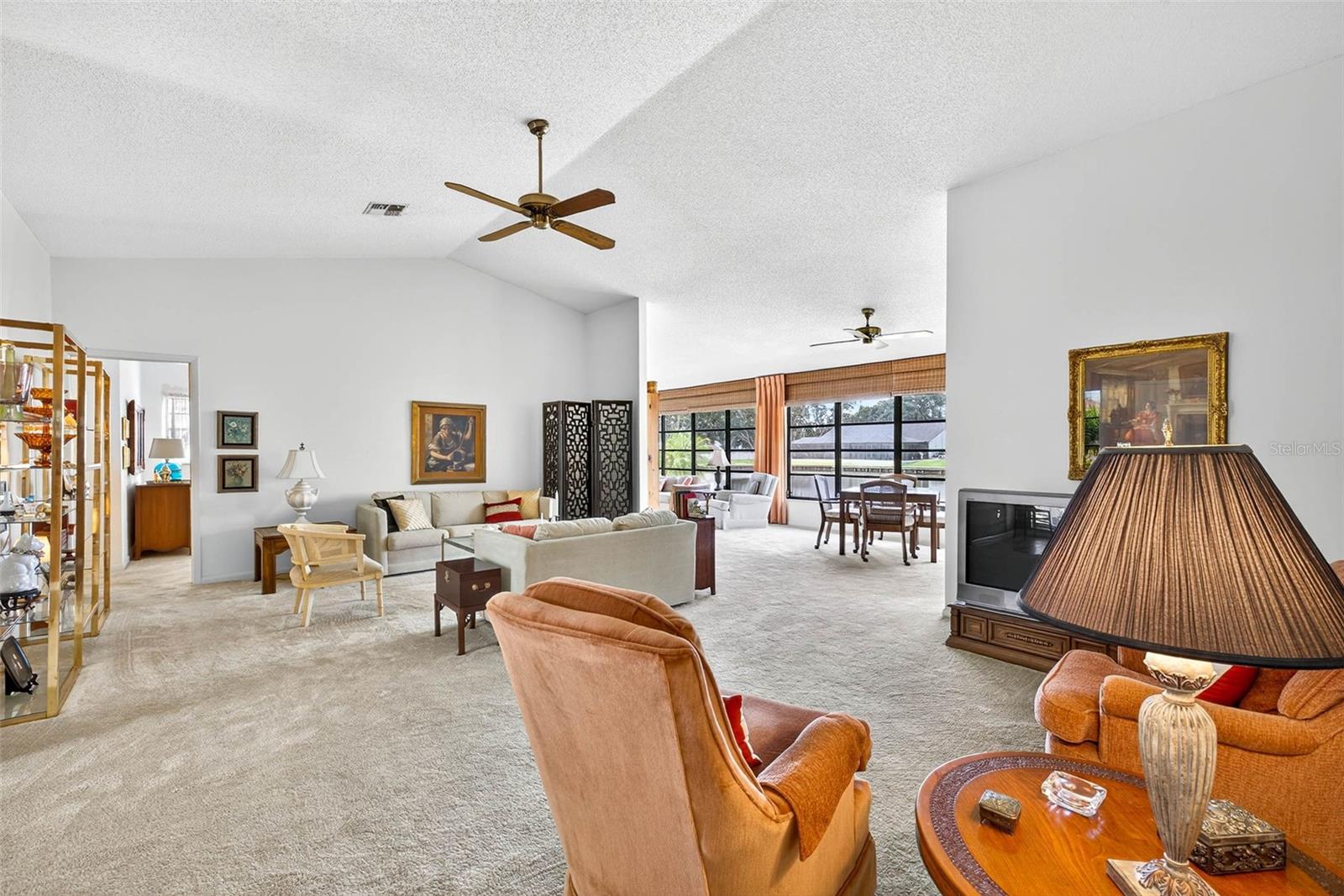 Sit area, Living room view to Family room