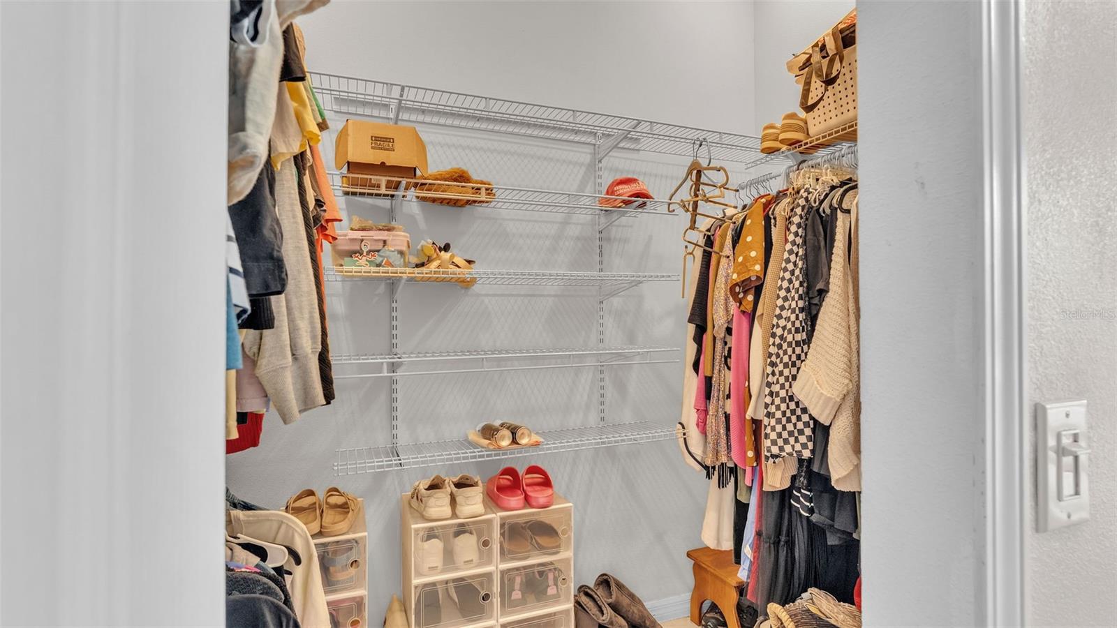 Primary walk-in closet (two others closets not pictured)