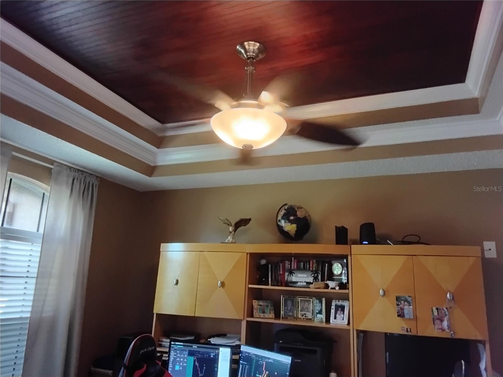 Office/ double tray trimmed outceiling