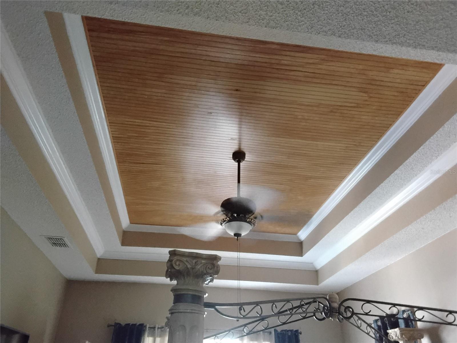 Master double tray trimmed out ceiling