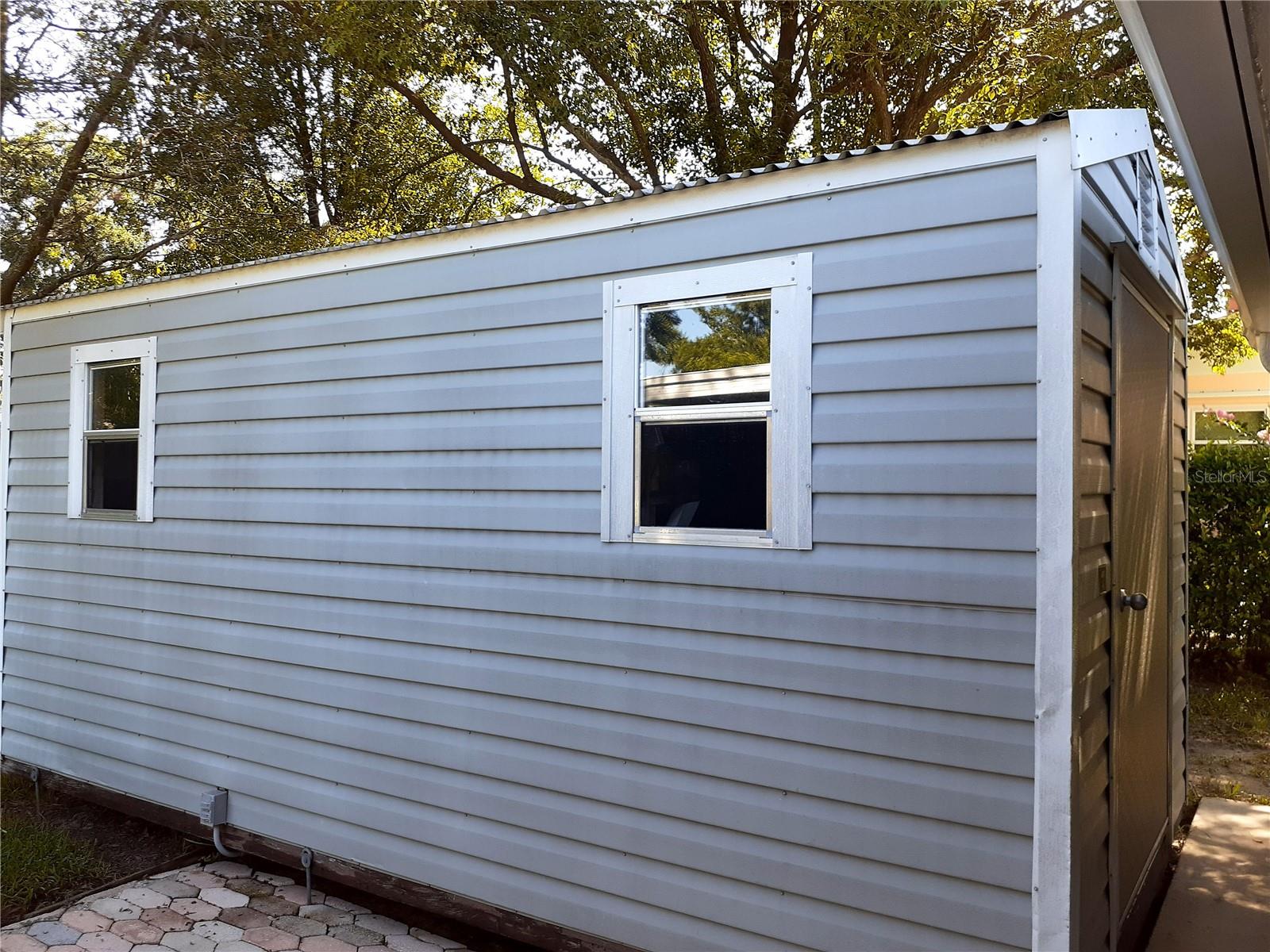 Newer storage building with 20 amp service