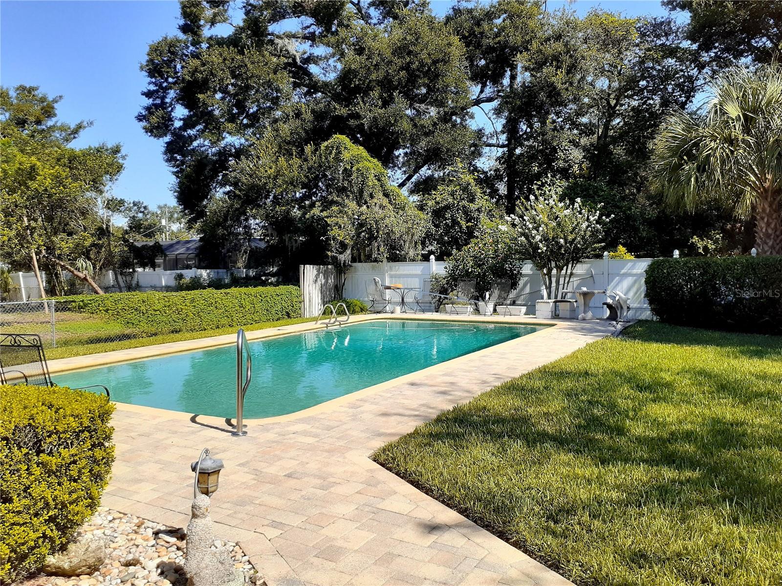 Beautiful pool with privacy