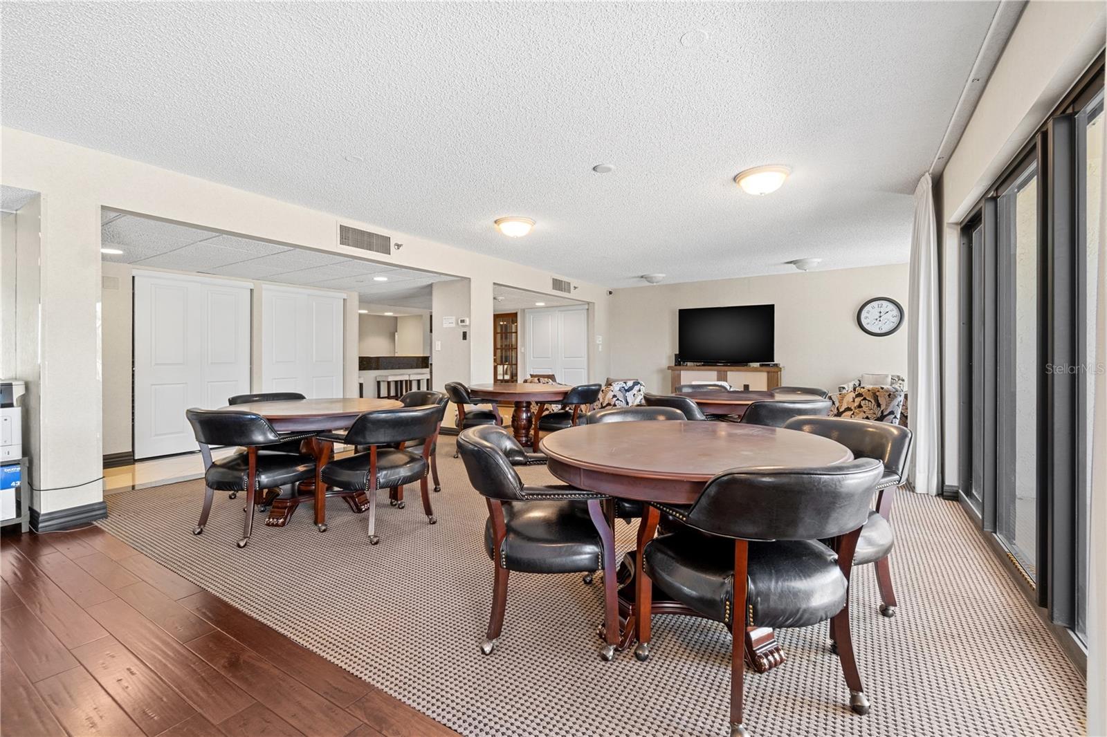 clubhouse lounge area
