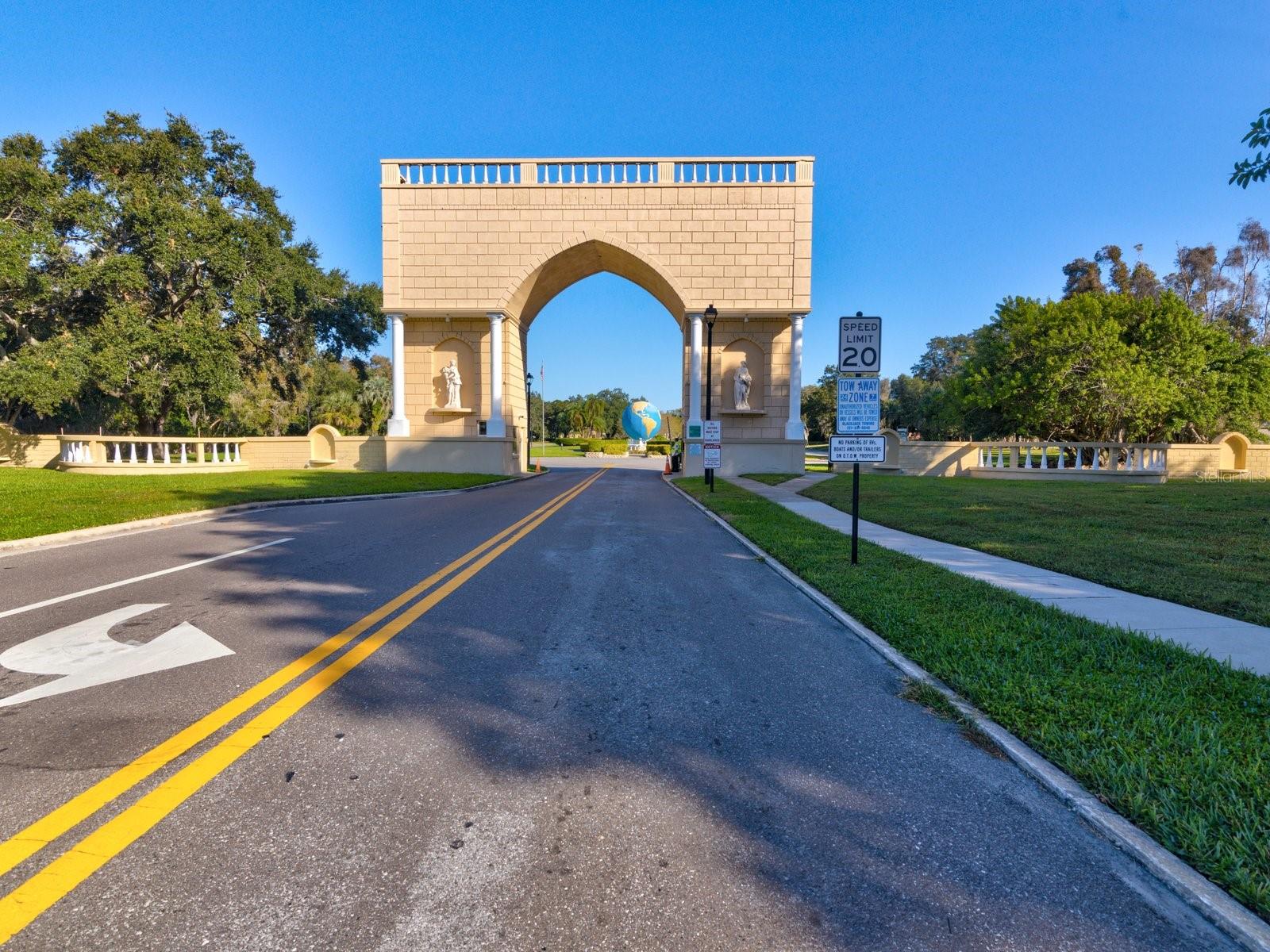 Main entry to community