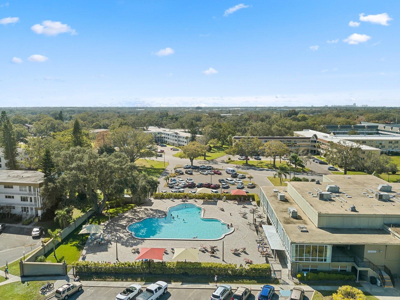 Huge resort type pool