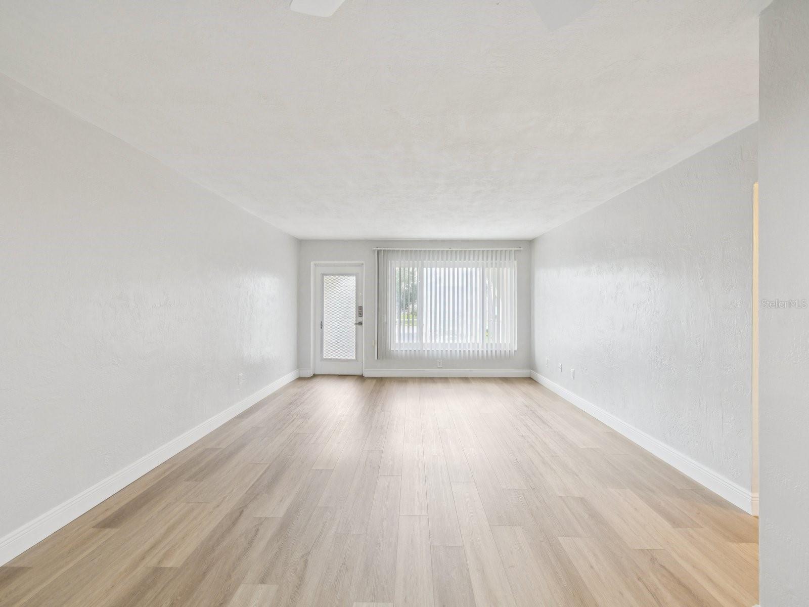 Spacious Living room view from the Dining Area