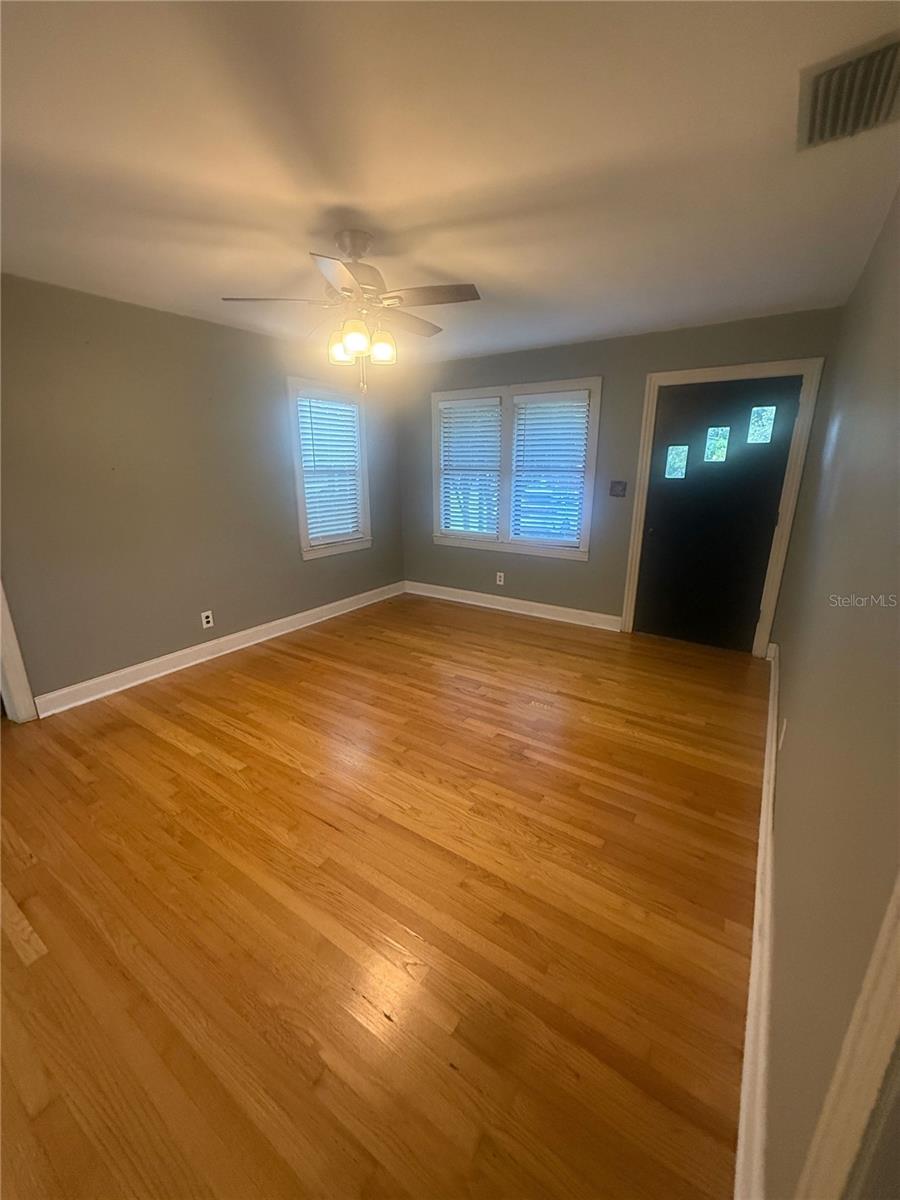 Living room and front door