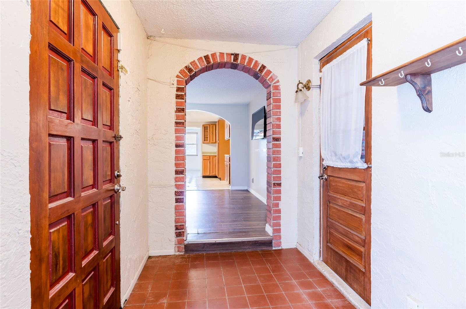 Front door & garage entry