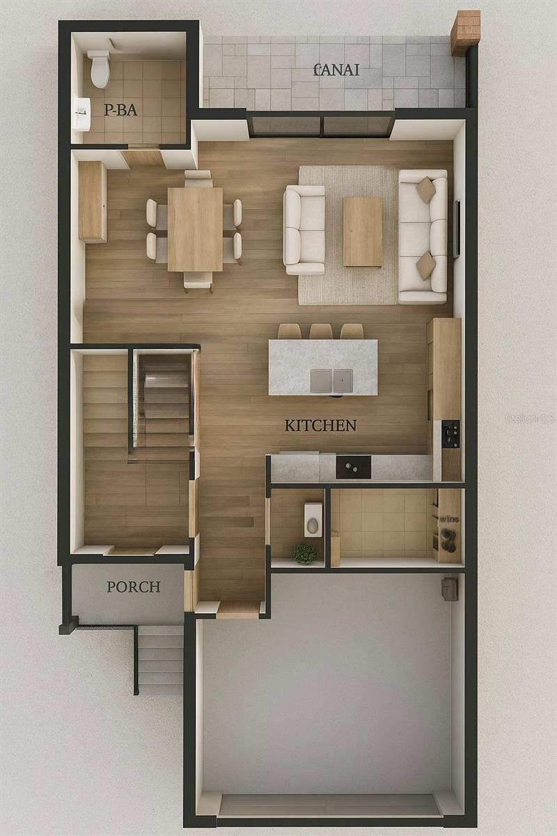 artist rendering first floor