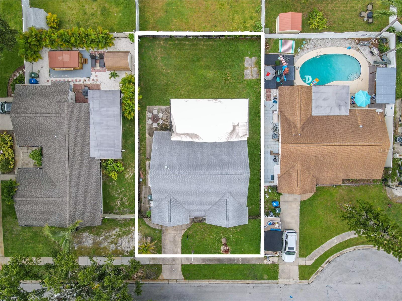 Overhead view. New Roof 2019.