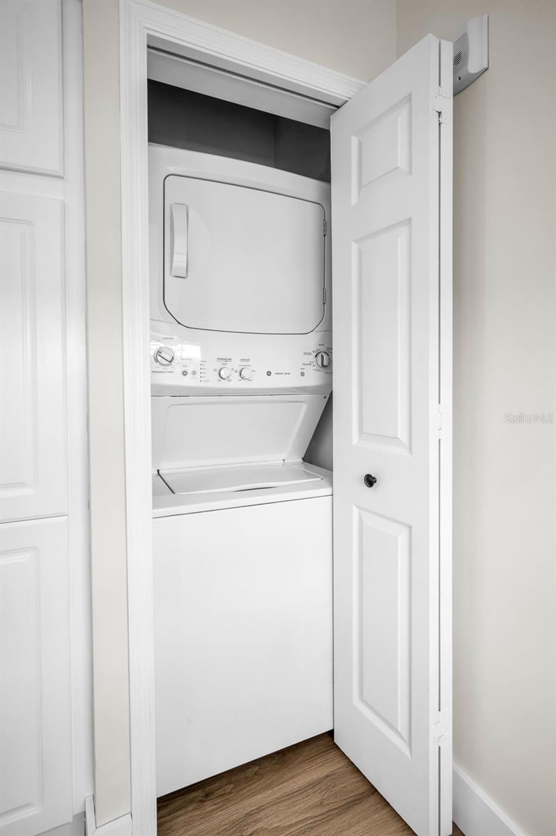 Laundry Closet in Kitchen