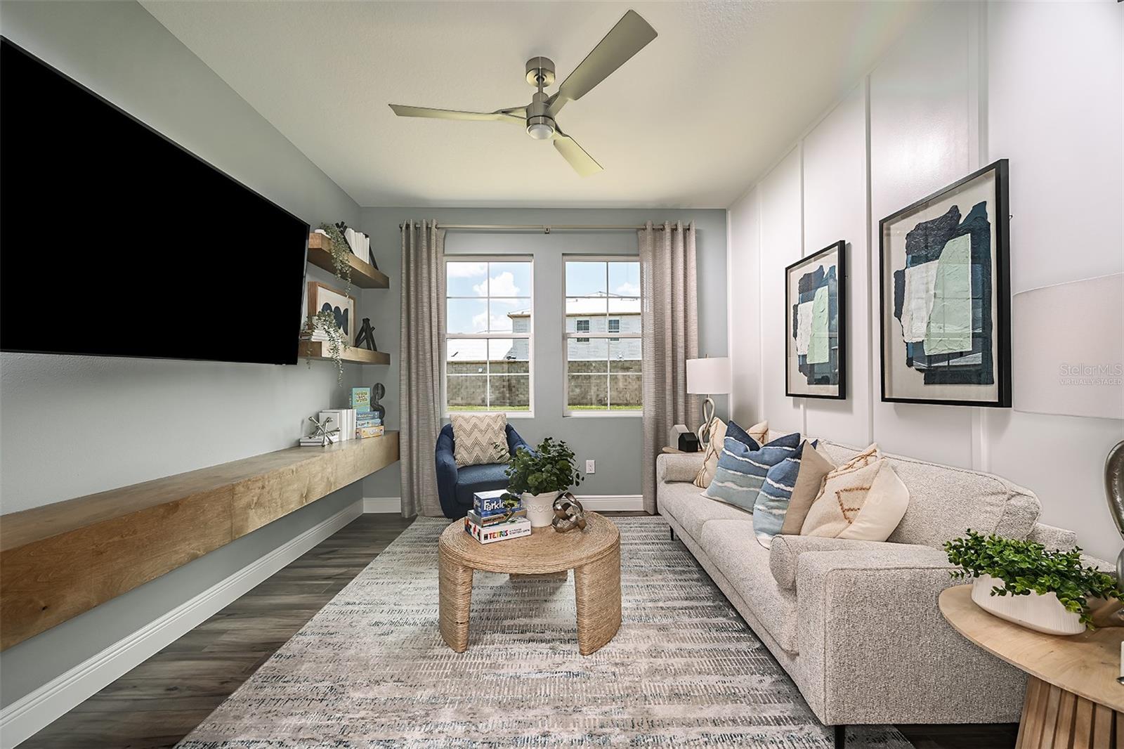 virtually staged/model home