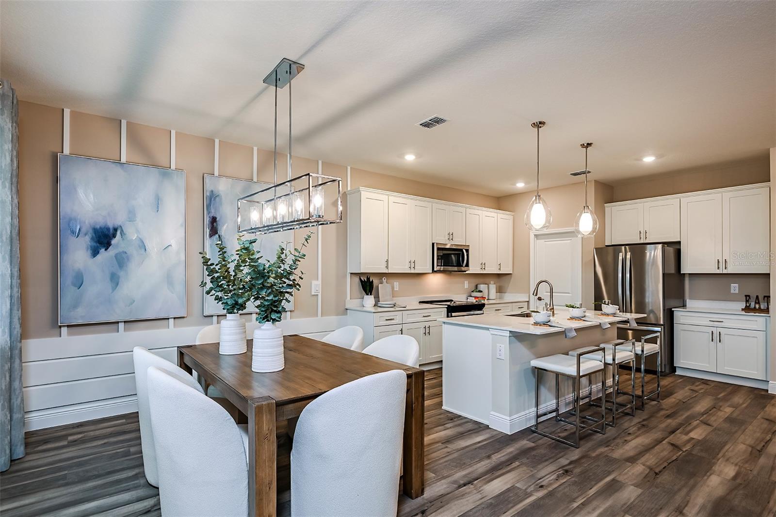 virtually staged/model home