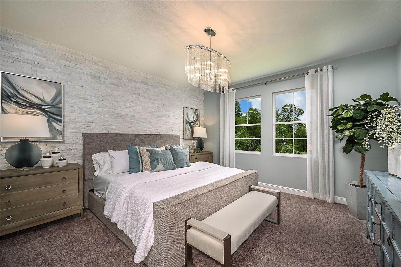virtually staged/model home