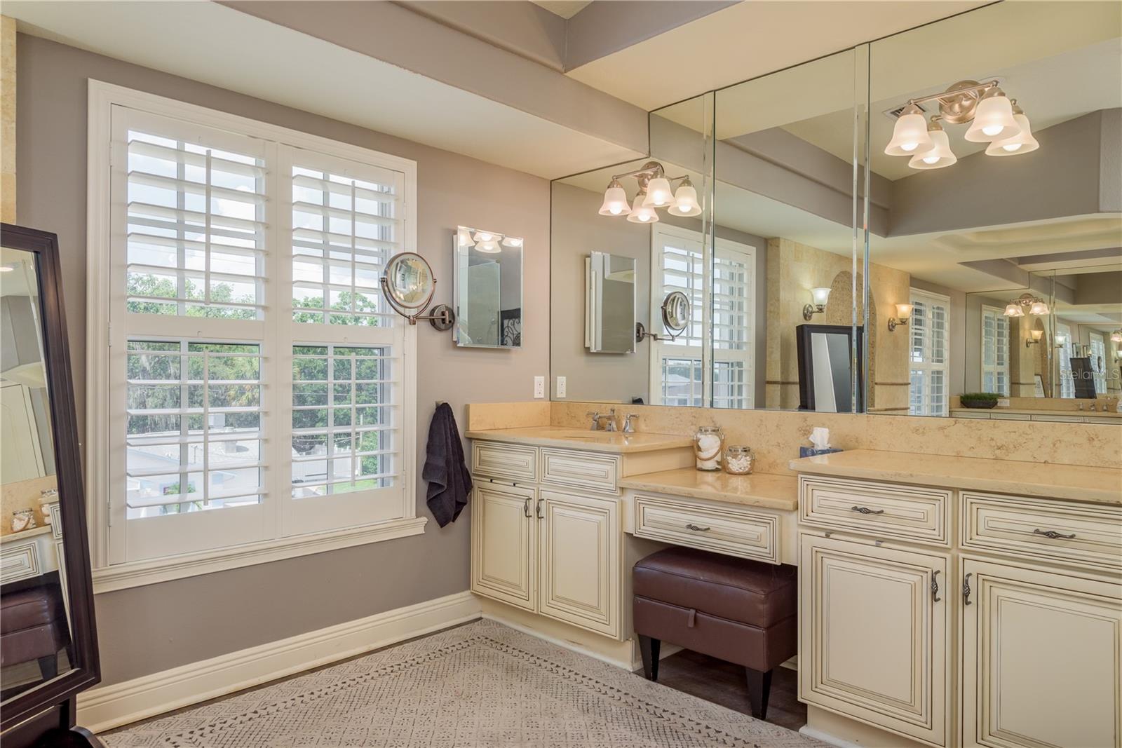 Vanity with Makeup Counter