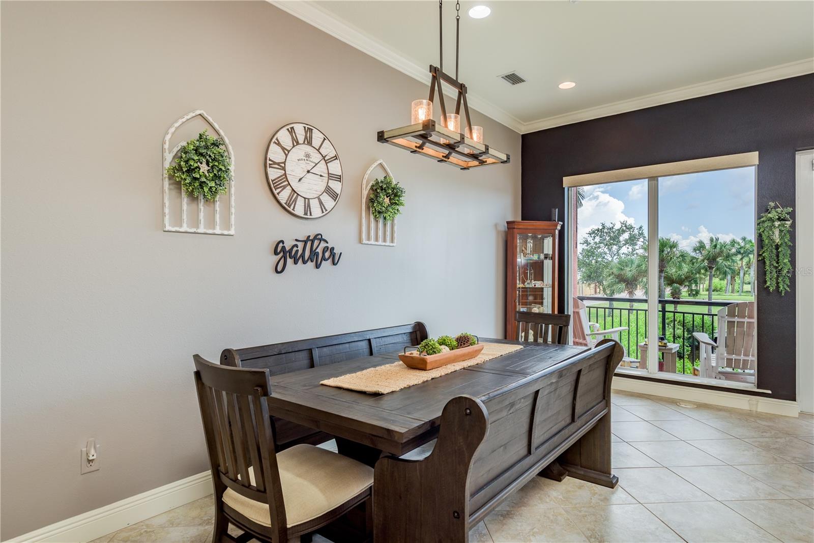 Dining Room view toward the Water (table can convey with home)