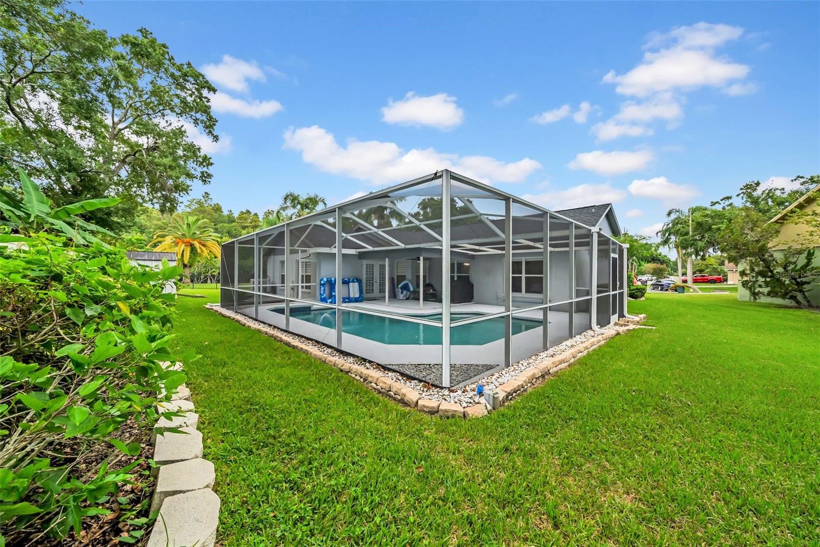Large backyard