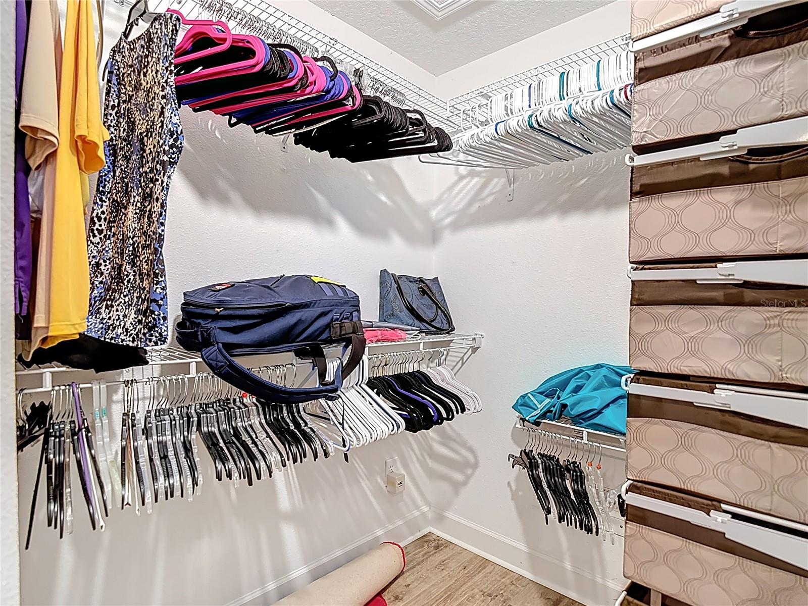 Primary walk-in closet