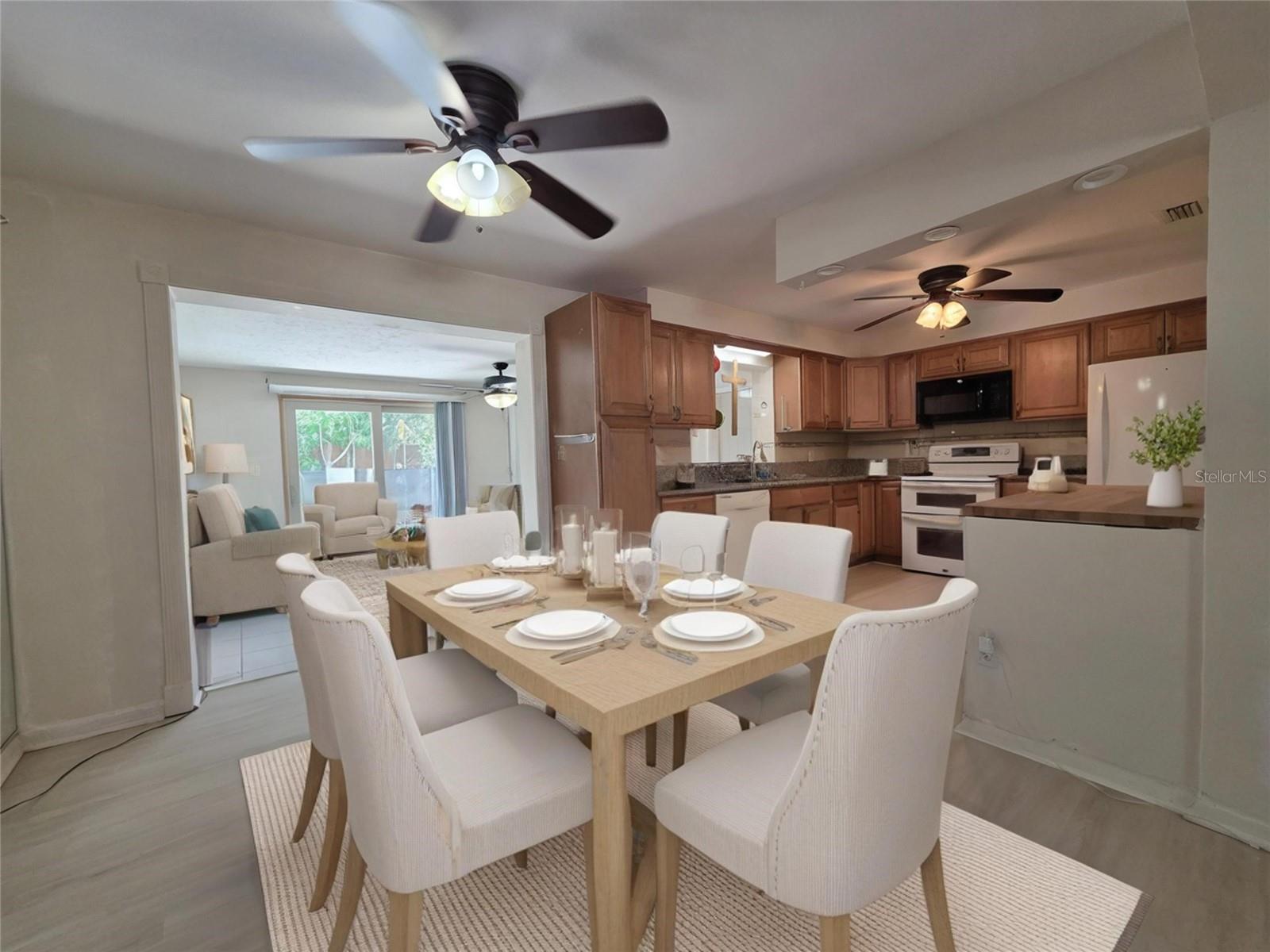 Dining Room Staged
