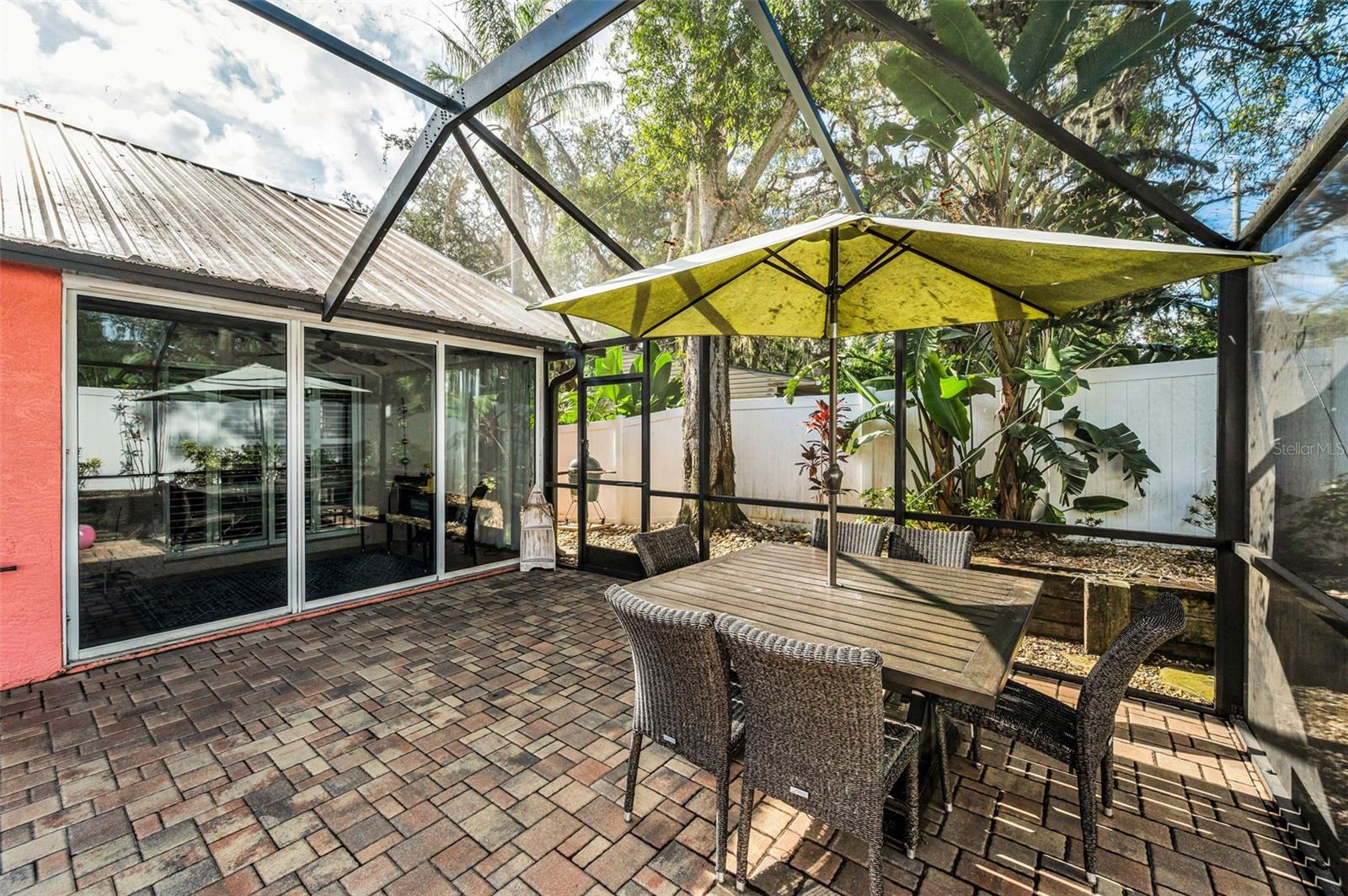 Pavers on pool deck