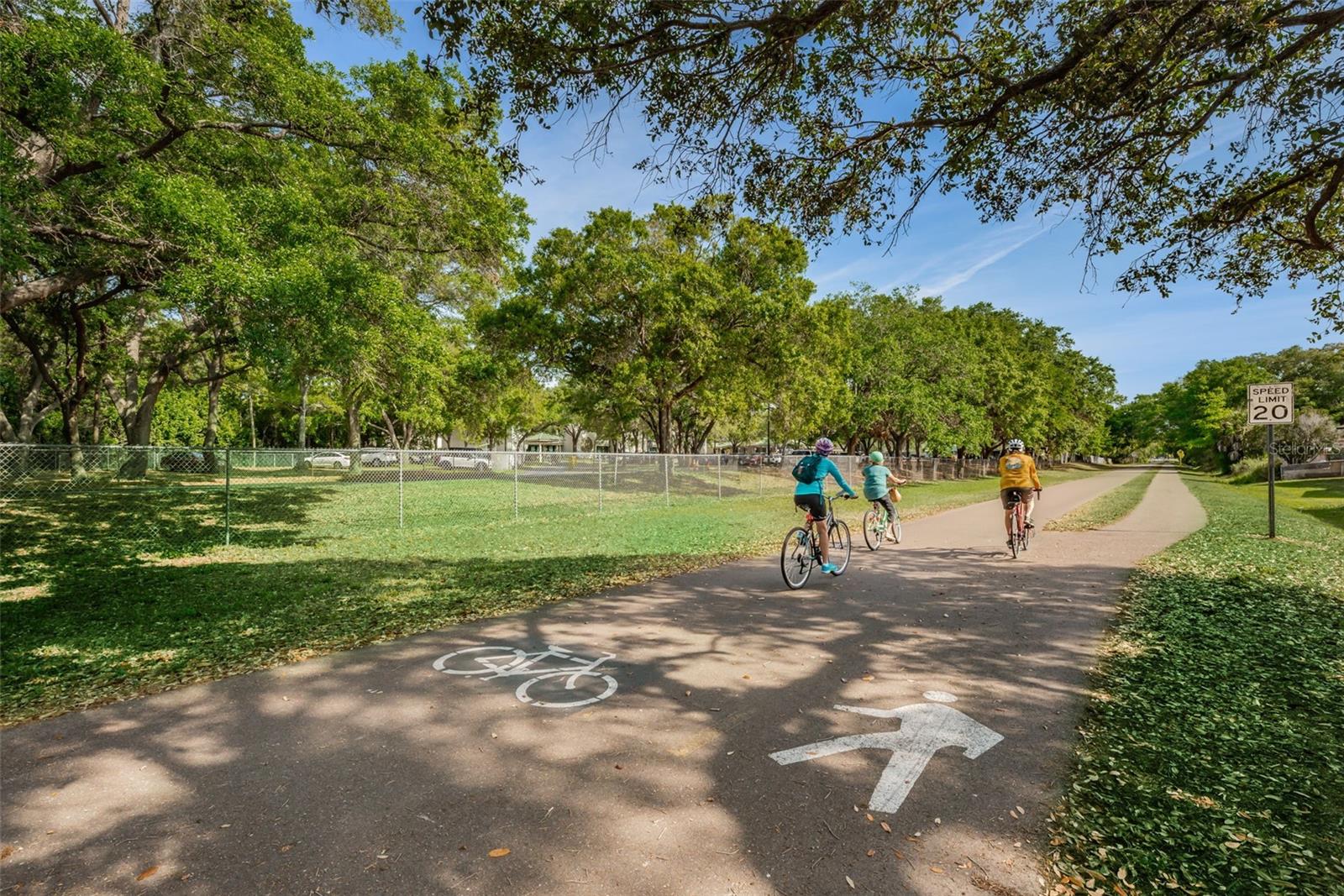 The Pinellas Trail 42 miles for biking/running