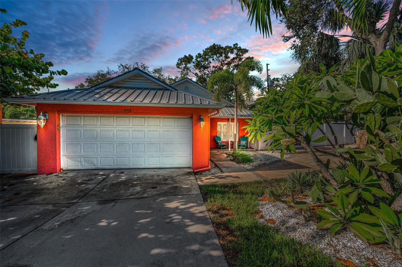 2 car attached garage