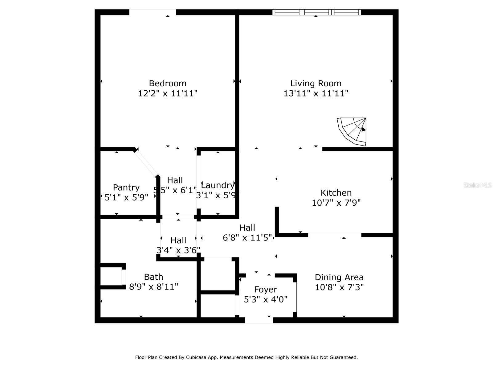 Downstairs Floorplan with Measurements