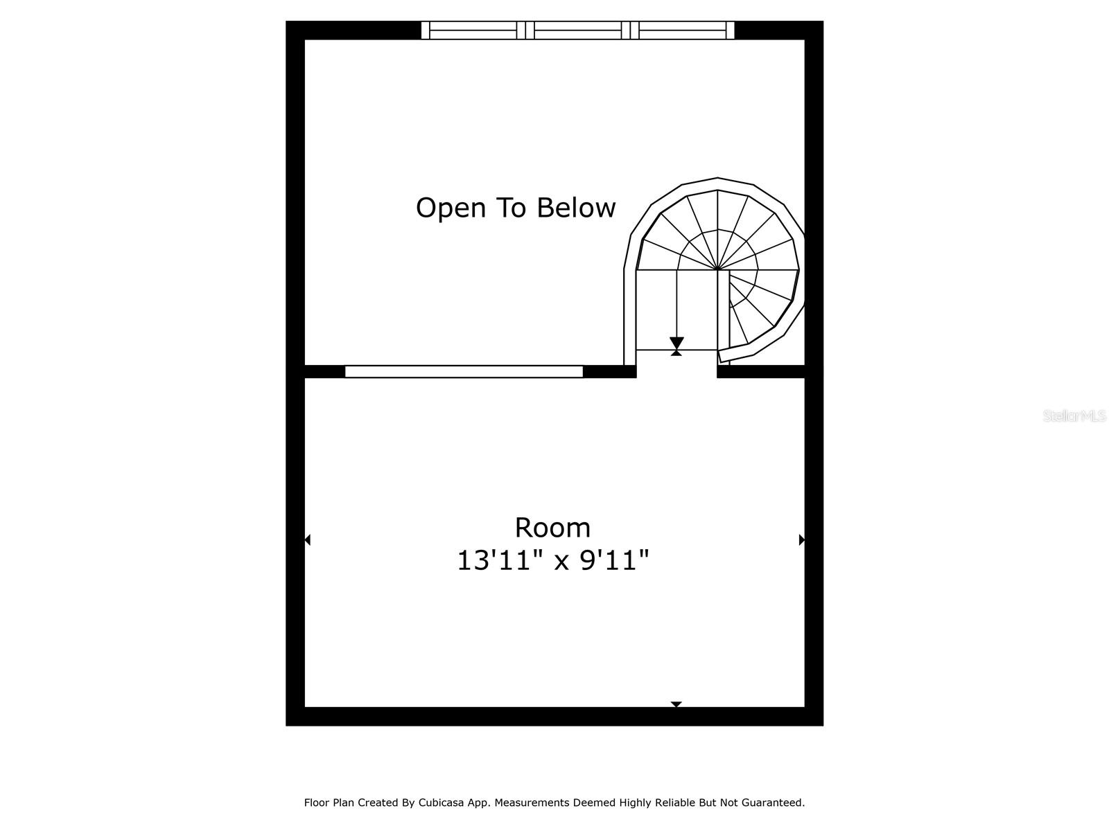 Upstairs Floorplan with Measurements