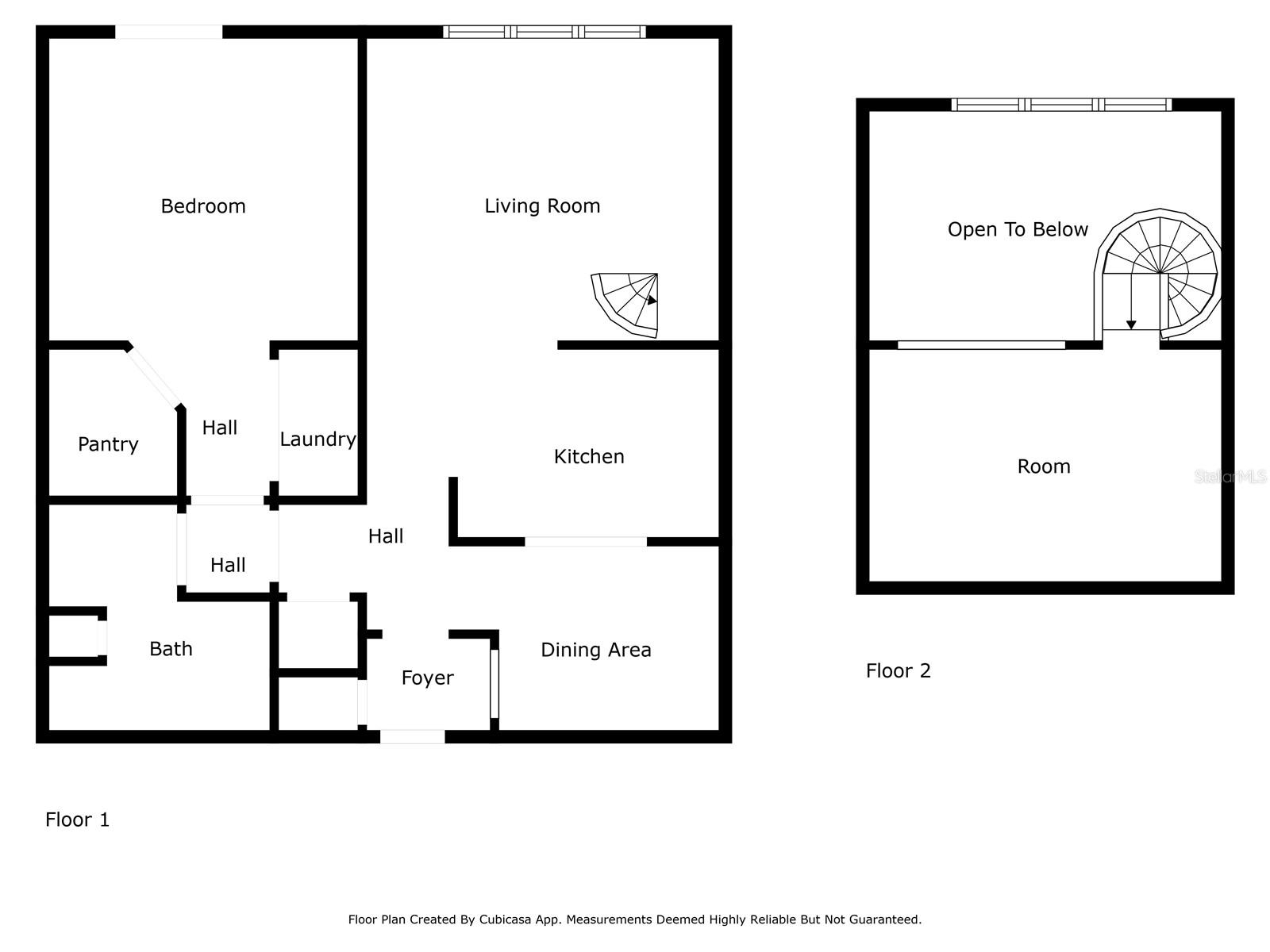 Upstairs and Downstairs Floorplans