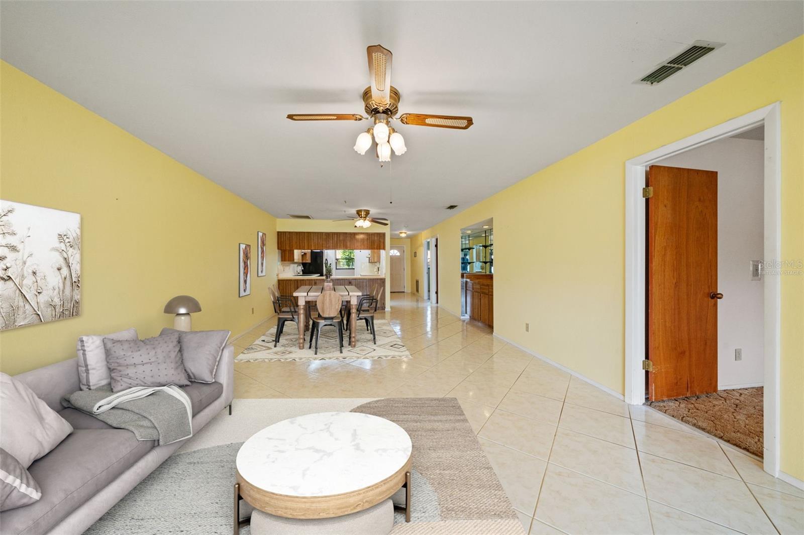 Virtually Staged Living Room