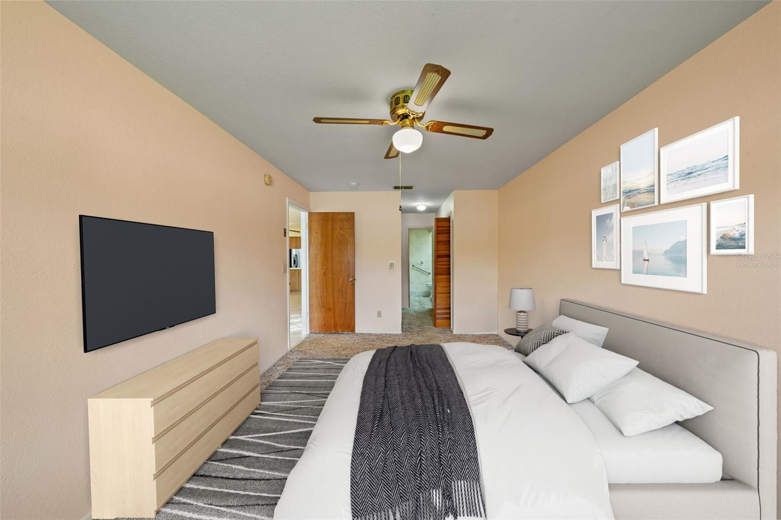 Virtually Staged Bedroom
