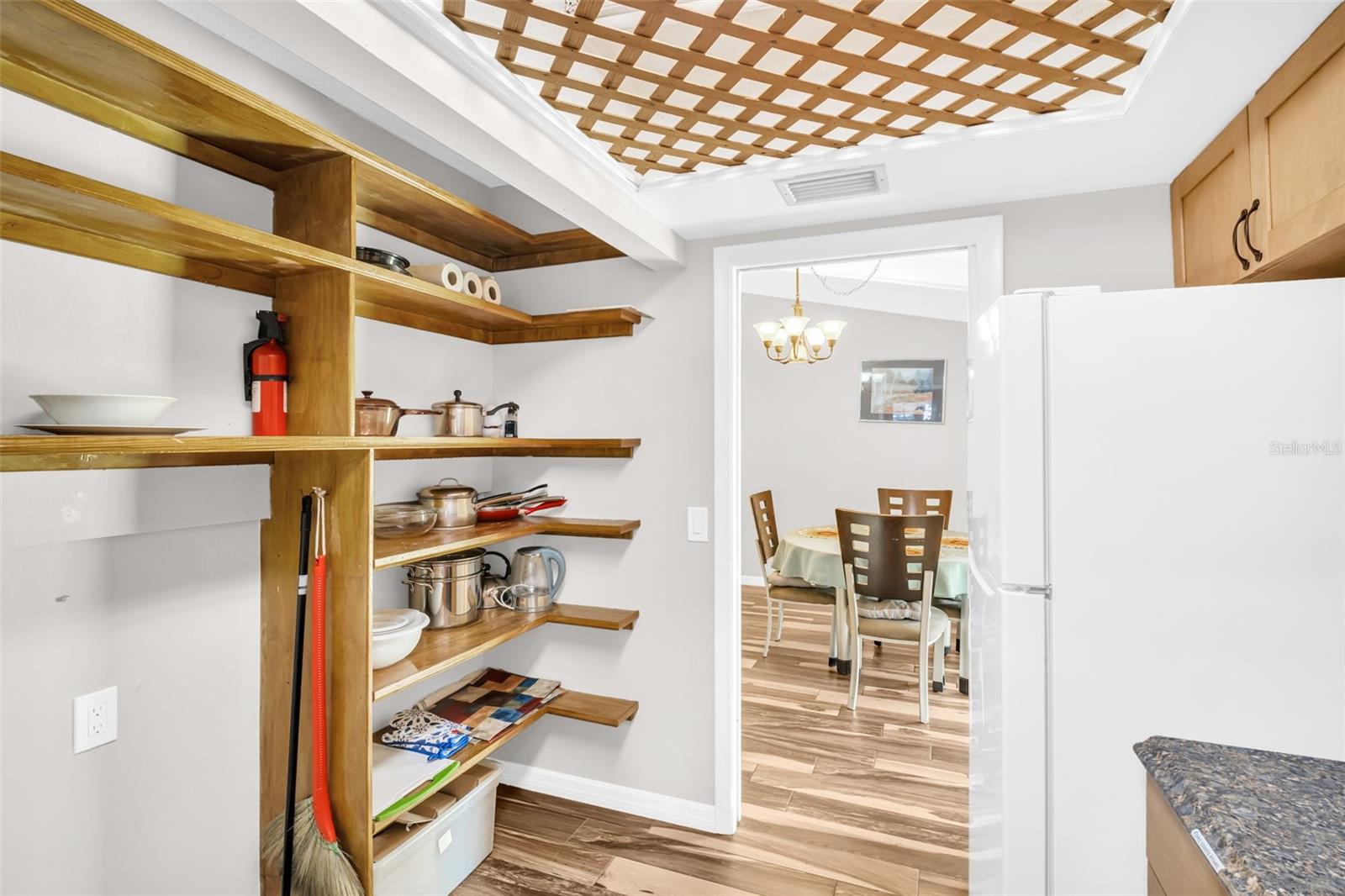 Kitchen Open Pantry