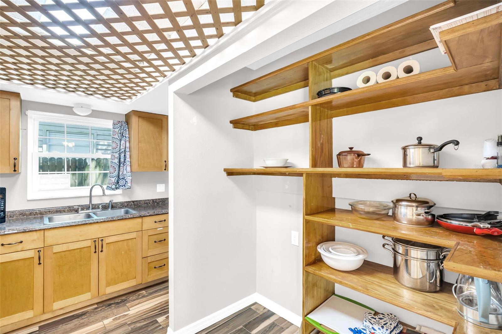 Kitchen-Open Pantry