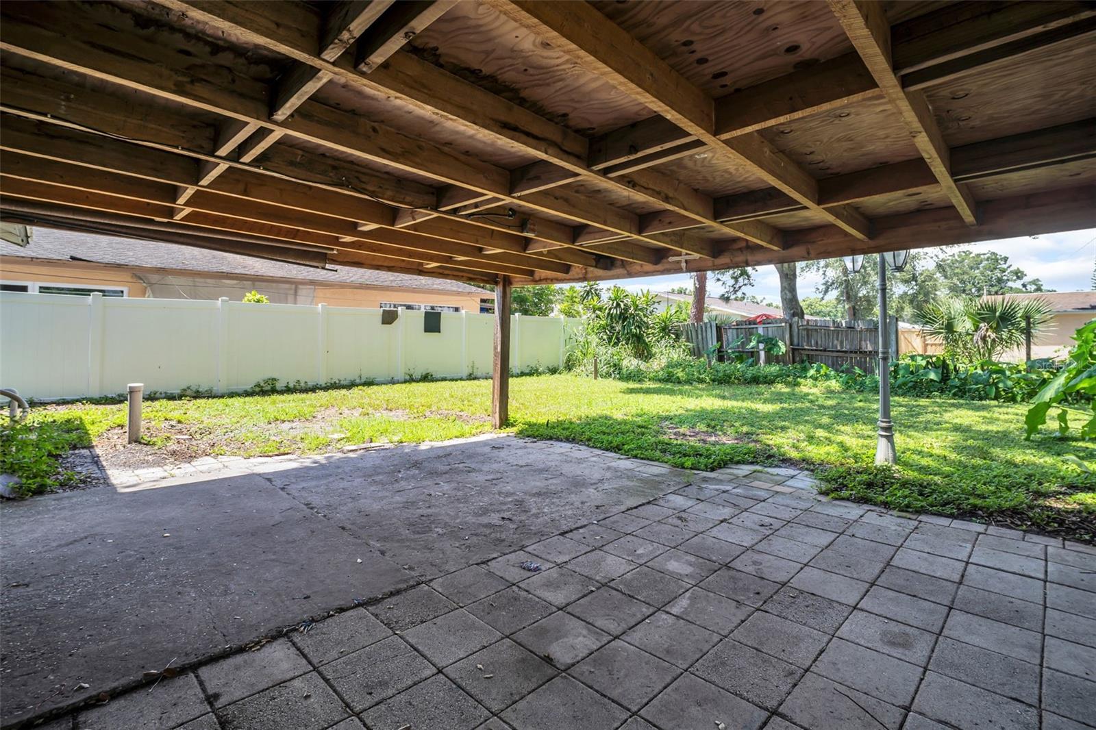 Back Yard Covered Patio
