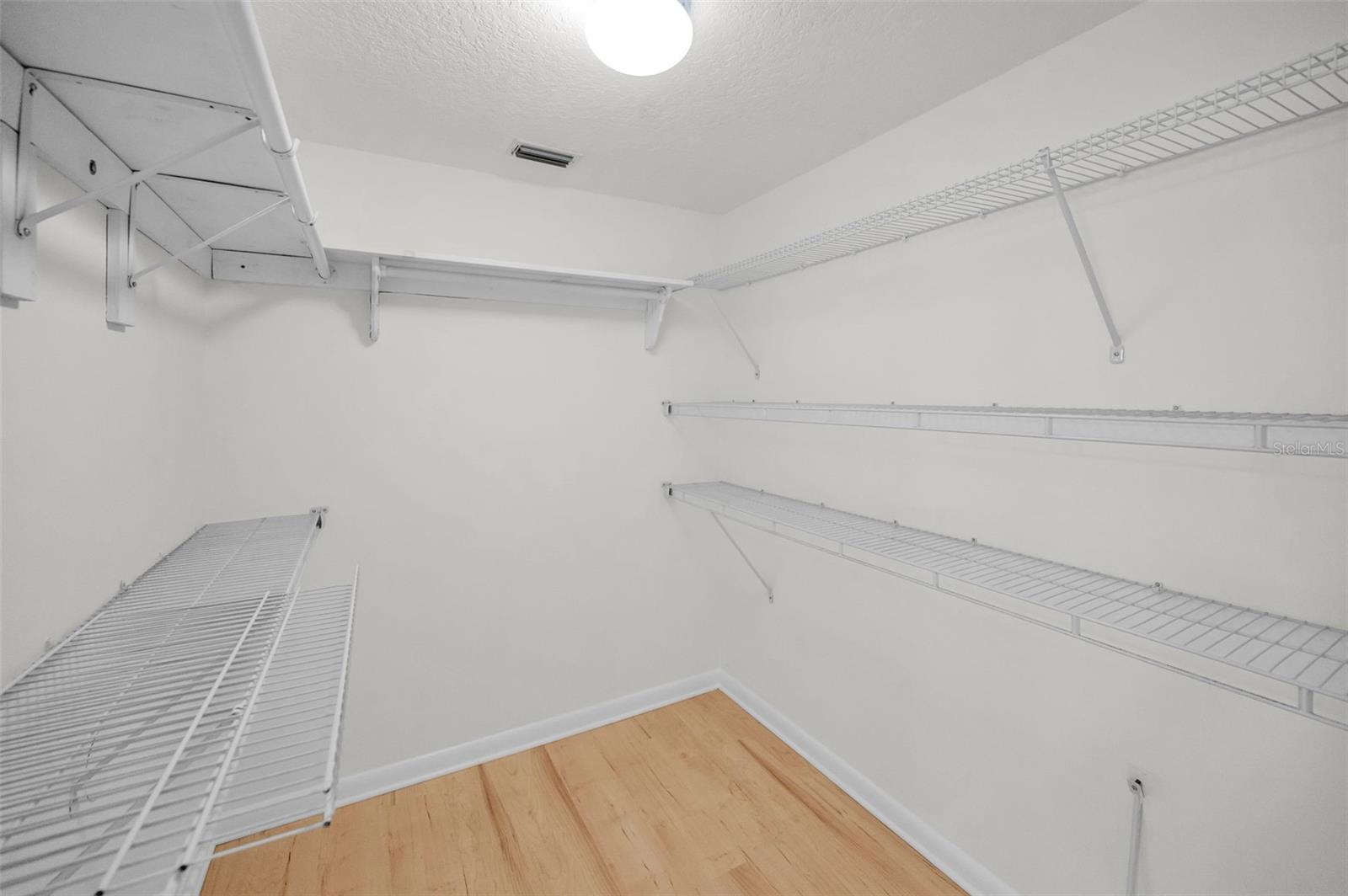 Primary walk in closet