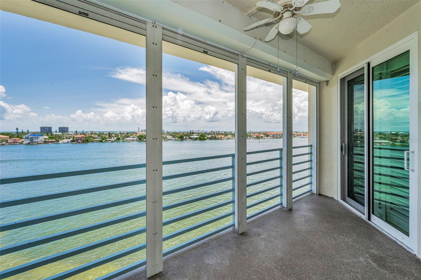 Hurricane Shutters on balcony
