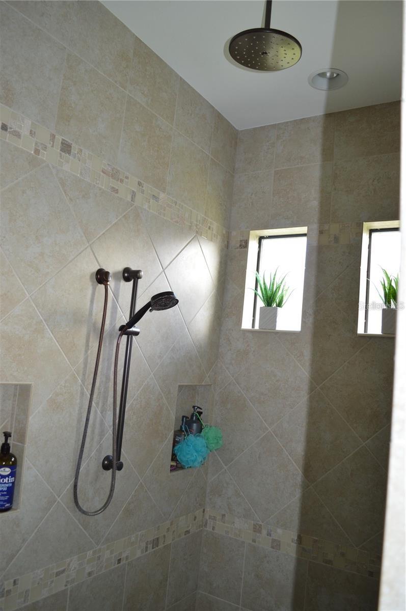 Master shower.