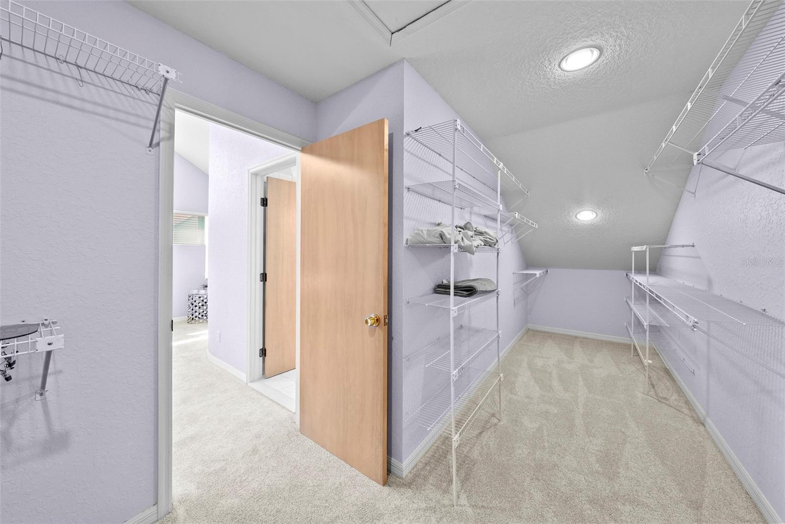 Primary walk in closet