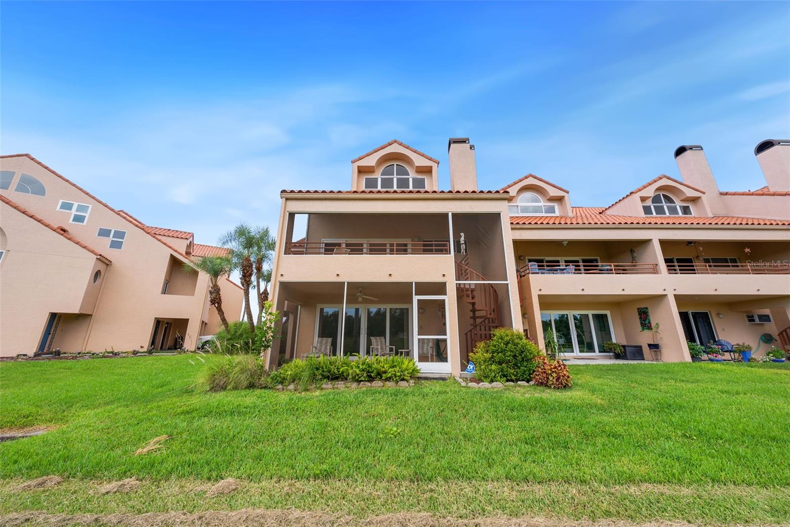Back of unit from golf course