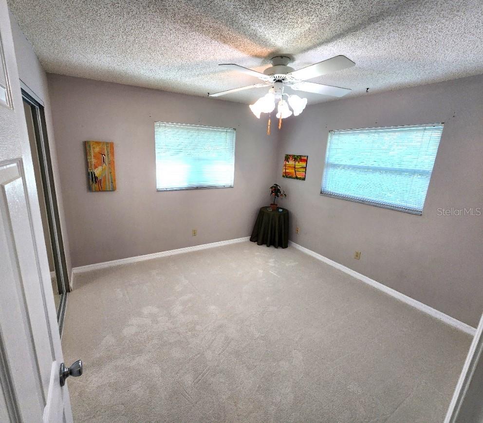 Bedroom with new carpet