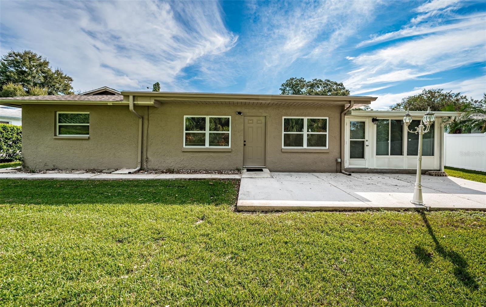Rear Of Home